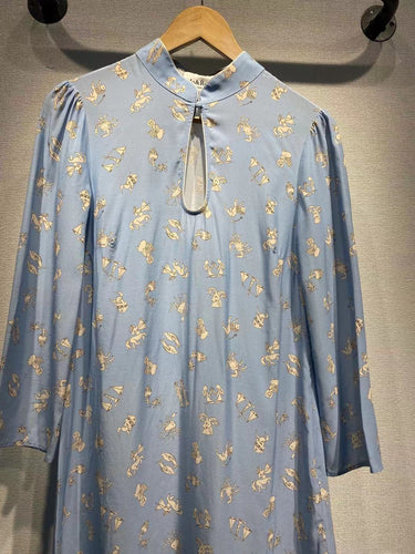 Dame tunika med legende dyremotiv og elegant ståkrave Stilla