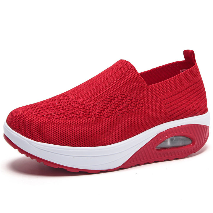 Dame åndbare Slip-On sneakers med støddæmpende sål og fleksibel pasform Stilla