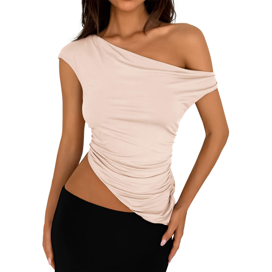 Dame Asymmetrisk Top med figurformende snit Stilla