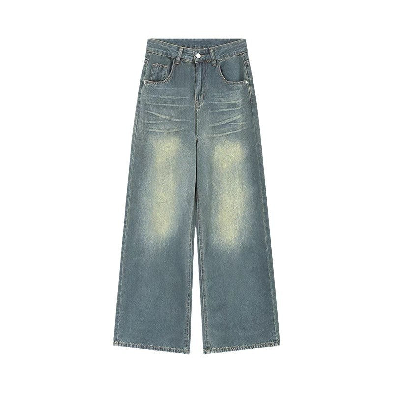 Kvinders Loose Fit Jeans med Vintage Effekter Stilla