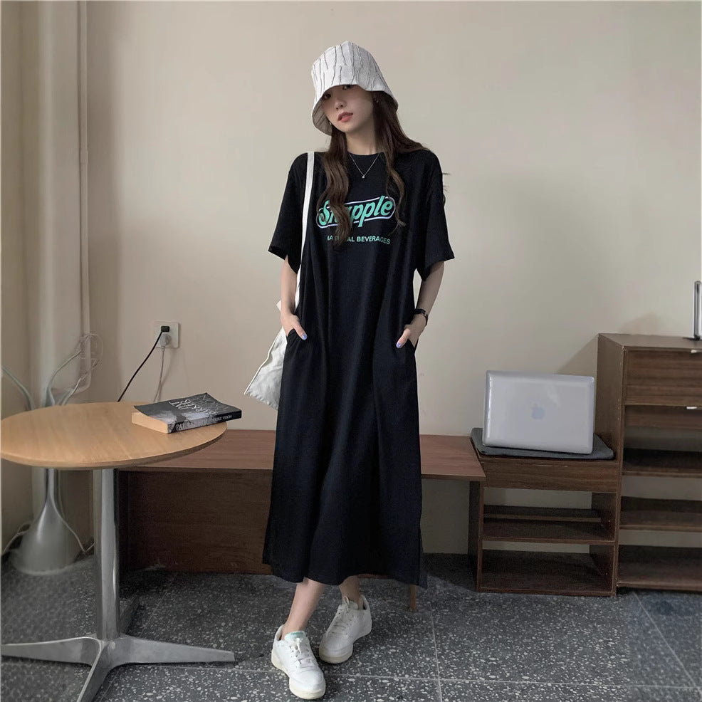 Femme Casual Grafisk Maxikjole Stilla