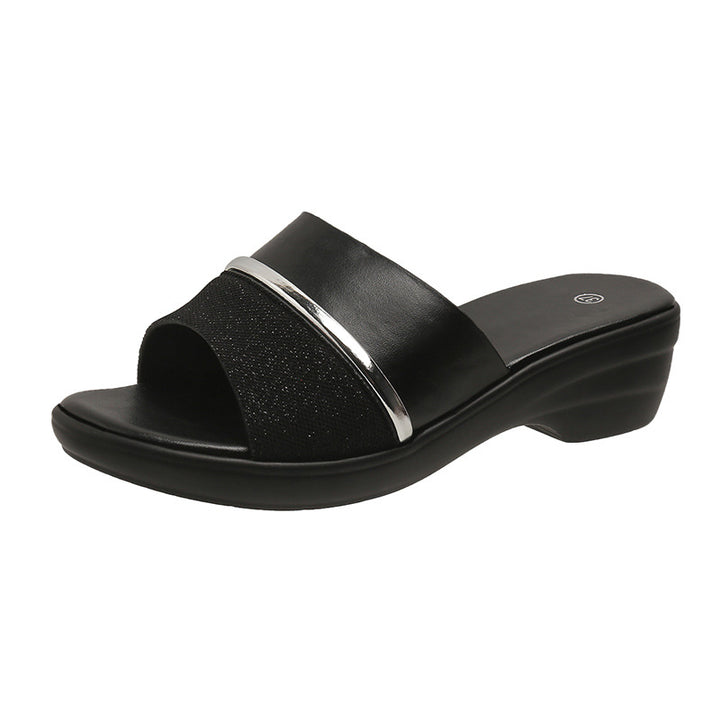 Dame Wedge-sandaler med elegant metaldekoration og komfortabel sål Stilla