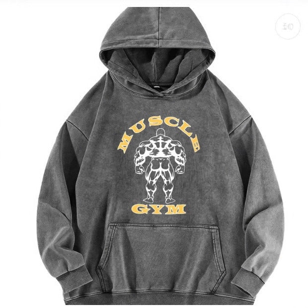 Dame hoodie med inspirerende fitness motiv Skovae