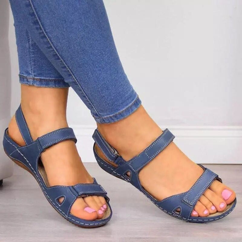 Dame Behagelige Riemensandaletter med ergonomisk Sål Stilla