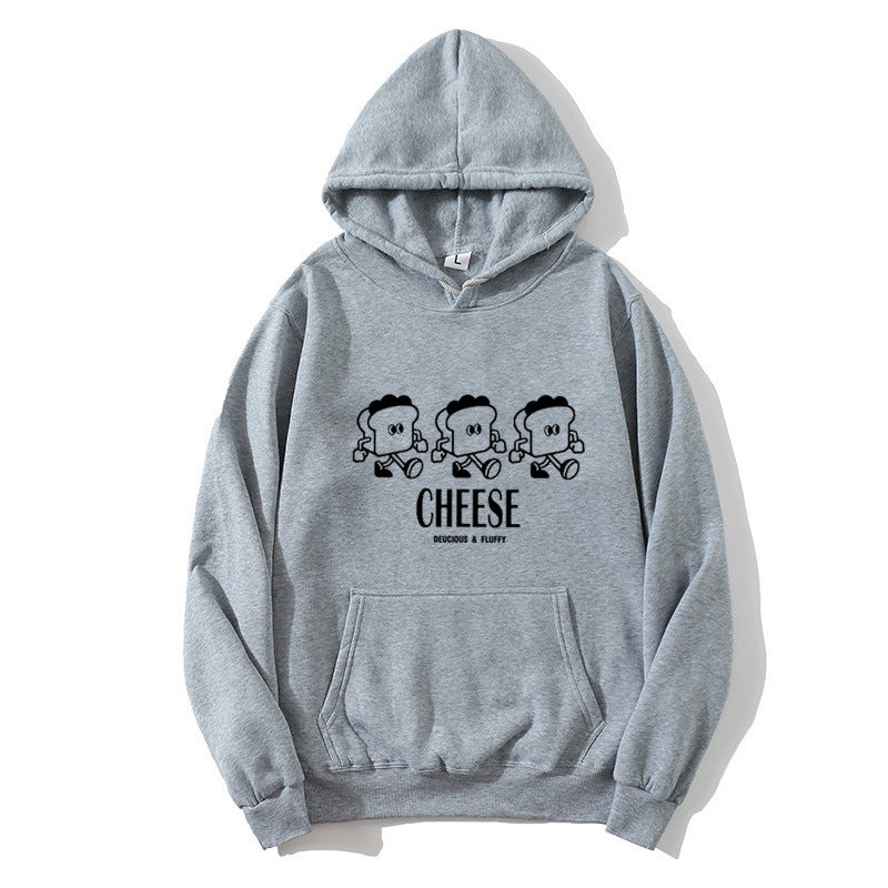 Kvinders hætte sweatshirt med kreativt tegneserieprint Skovae