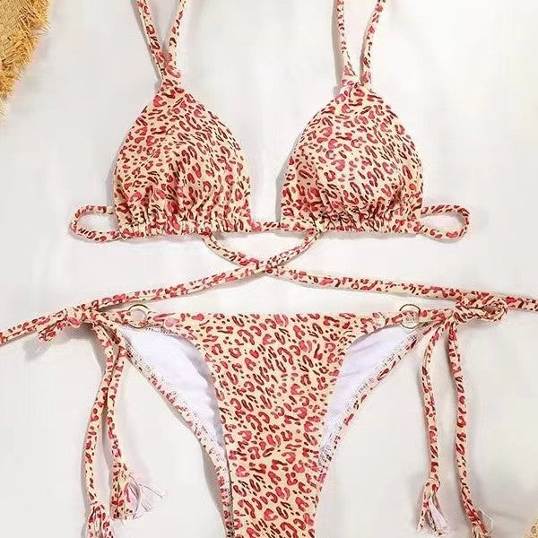 Damer bikini sæt med legesyge bindebånd Skovae