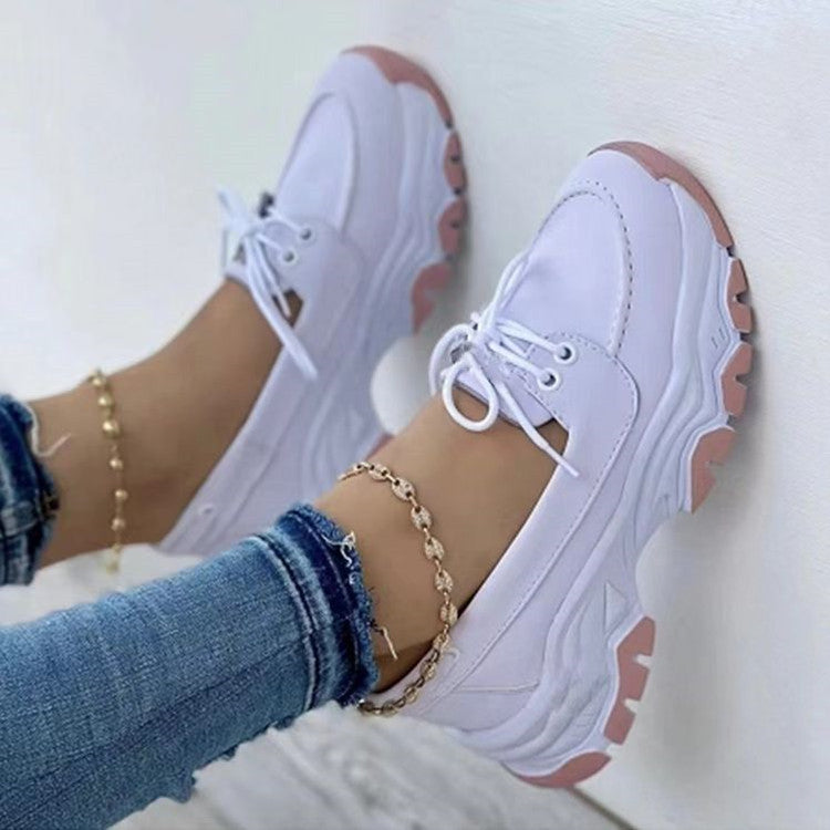 Dame Sporty Komfort-Sneakers med stabil gummisål og åndbart overmateriale Stilla
