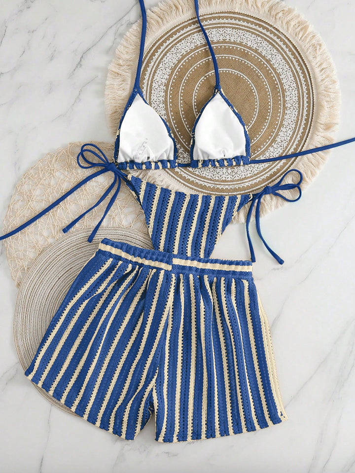 Dame To-delt Strandoutfit Skovae
