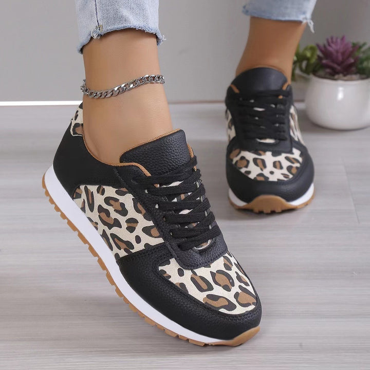 Dame Sporty Sneakers med dyreprint og skridsikker sål Stilla