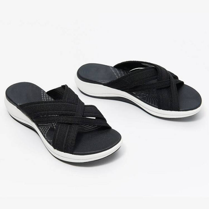 Dame Komfort-sandaler med ergonomisk sål og justerbare remme Stilla