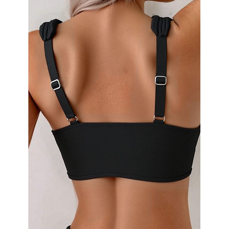 Dame Sporty Bikini sæt med brede stropper Skovae