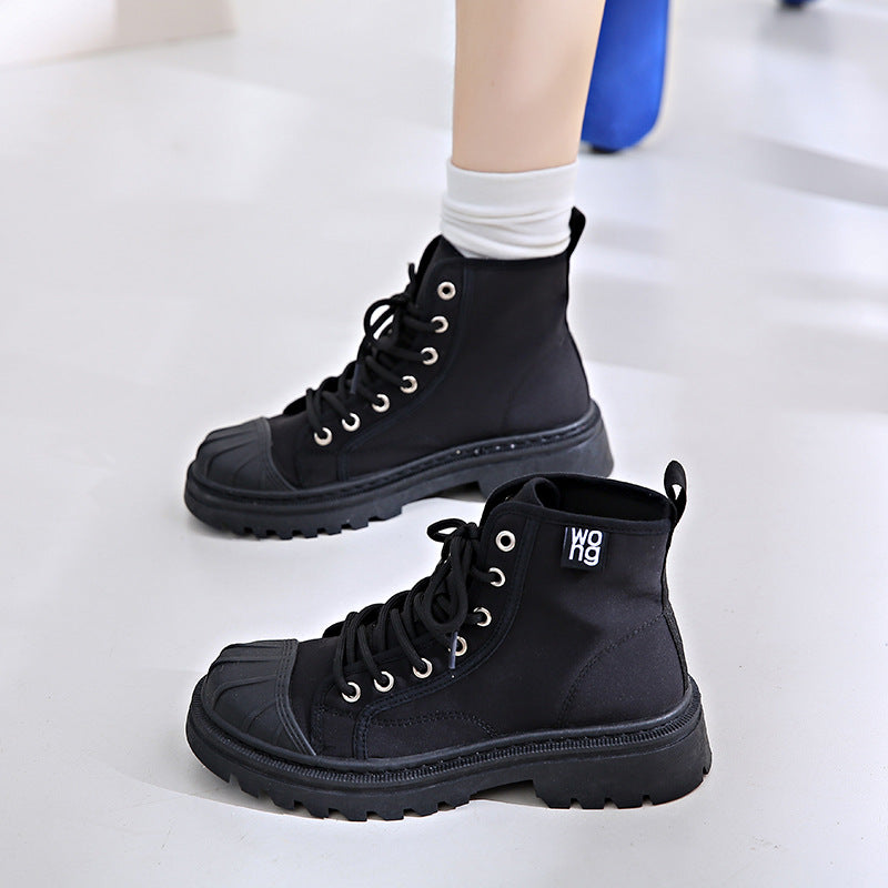 Dame High-Top Støvler med robust sålprofil og stilfuldt design Stilla