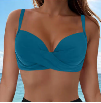 Dame Elegant Bikini top med indpakningsdesign Skovae