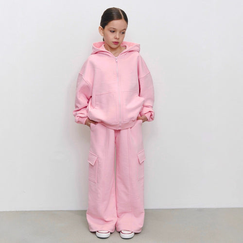 Kvinder casual hoodie jakke og løse joggingbukser sæt Skovae