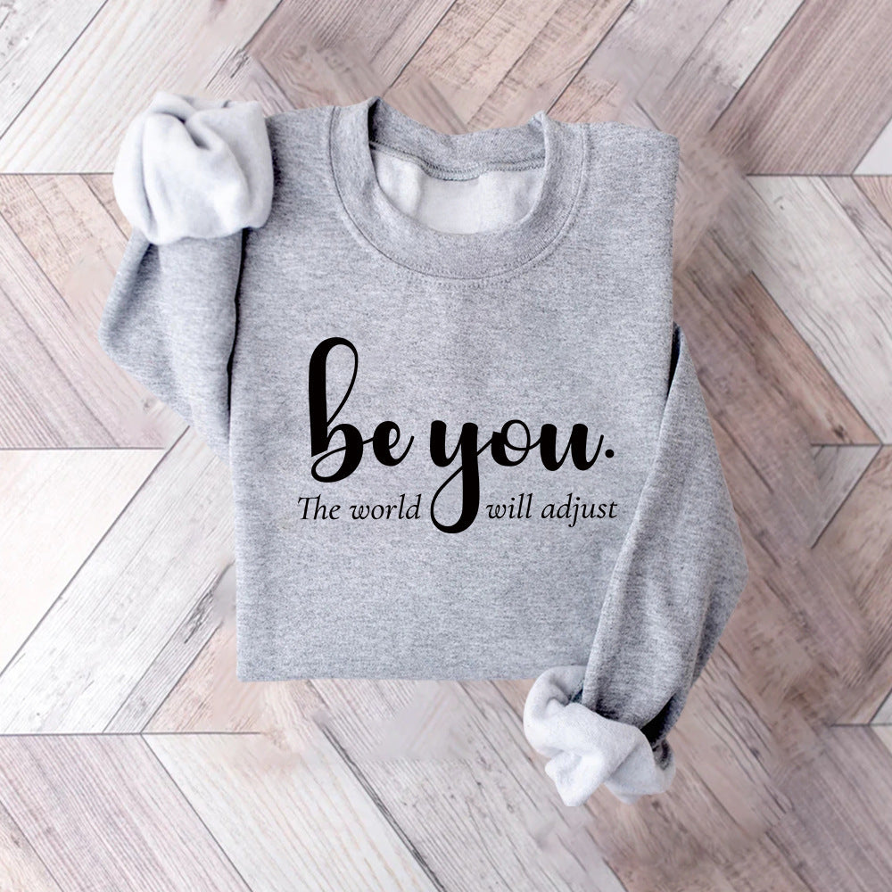 Dame sweatshirt med inspirerende motiv og motiverende budskab Stilla