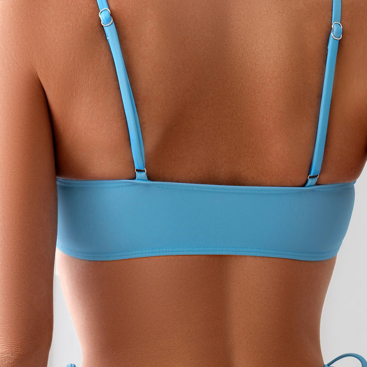 Dame Triangle Halter Bikini Sæt Stilla