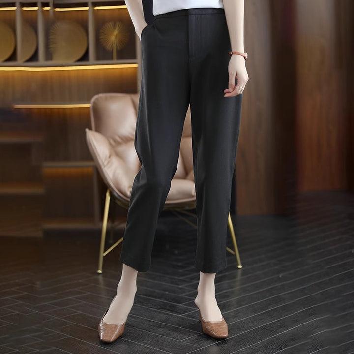 Dame elegant Chino-bukser med høj talje og afslappet silhuet Stilla