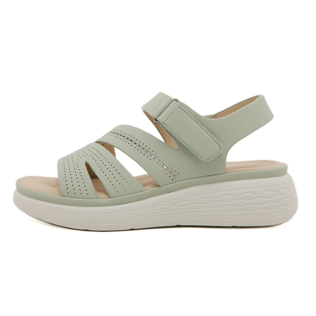 Dame komfortable sandaler med justerbar velcro og åndbar sål Stilla