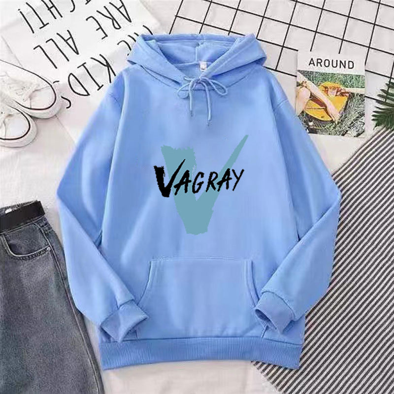 Kvinders hætte sweatshirt med moderne logo print Skovae