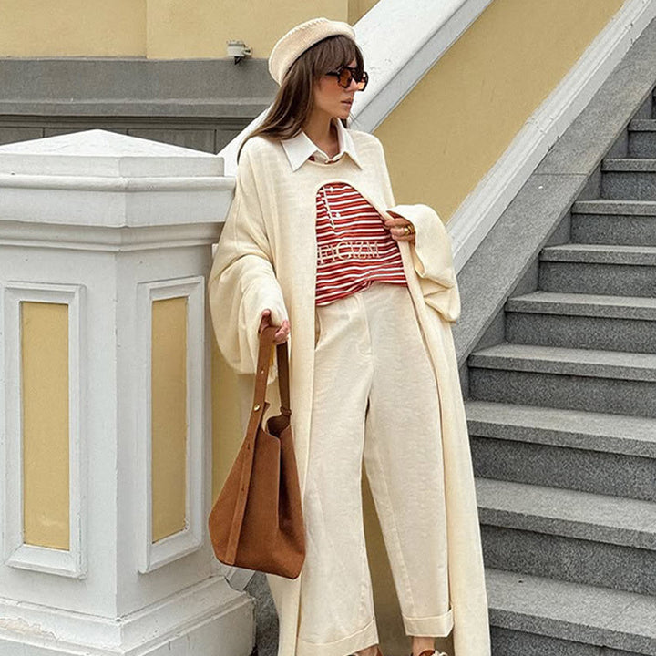 Dame Oversized Strik-Jakke Stilla