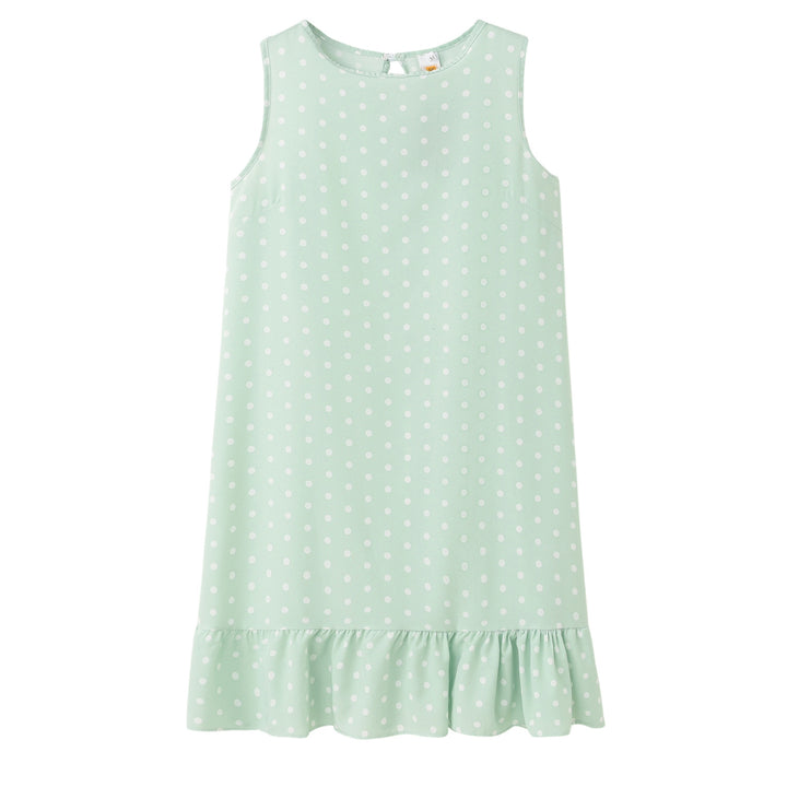 Dame Sommer Polka Dot Shift Kjole med Flæsekant Stilla