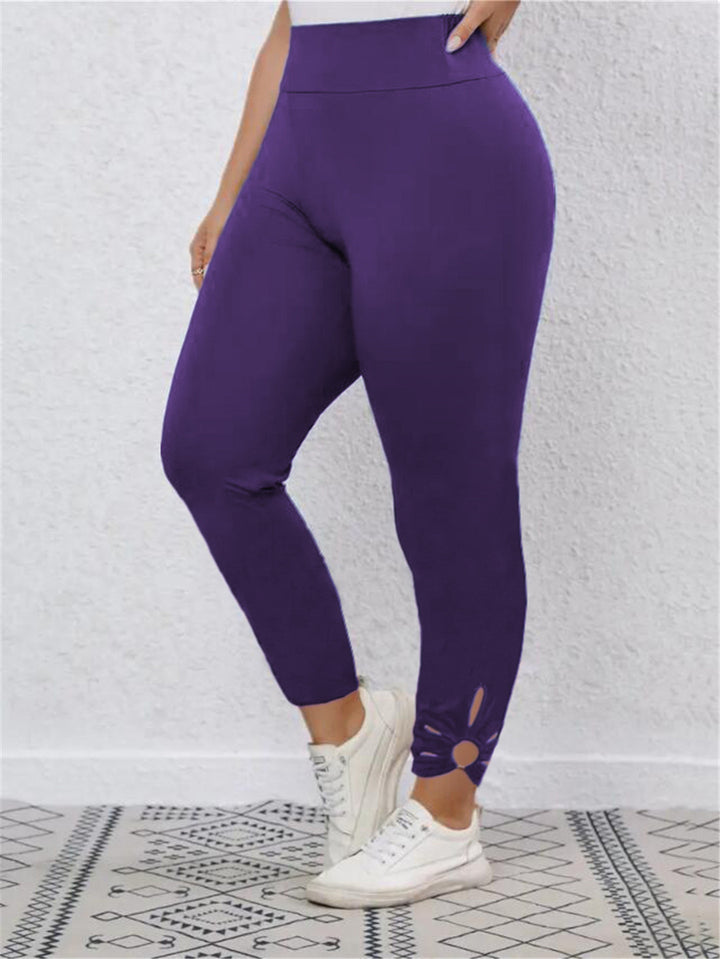 Dame sportleggings med dekorative cut-outs og høj talje Stilla