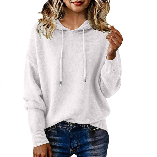Kvinders oversized hoodie sweatshirt med tekstureret design og snoretræk Stilla