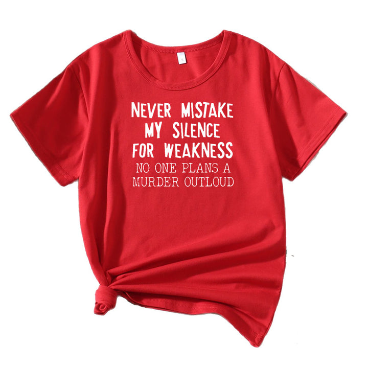 Dame Kort Grafik T-shirt Stilla