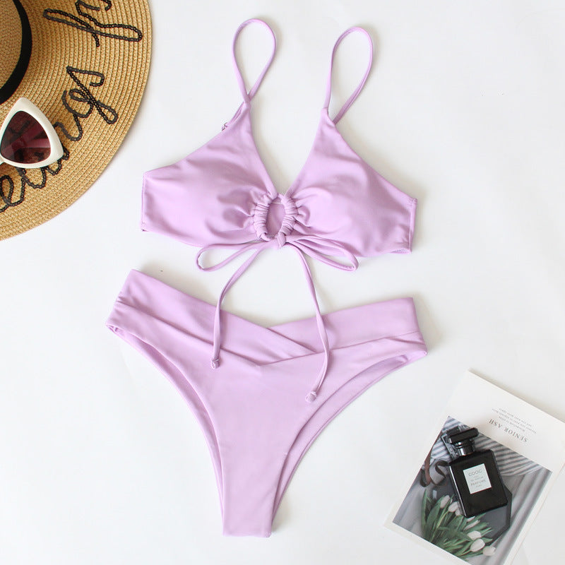 Dame Bikini-sæt med innovativt indviklet design og justerbare stropper Stilla