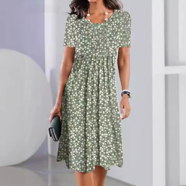 Dame Etuikjole med elegante blomsterdesigns Stilla