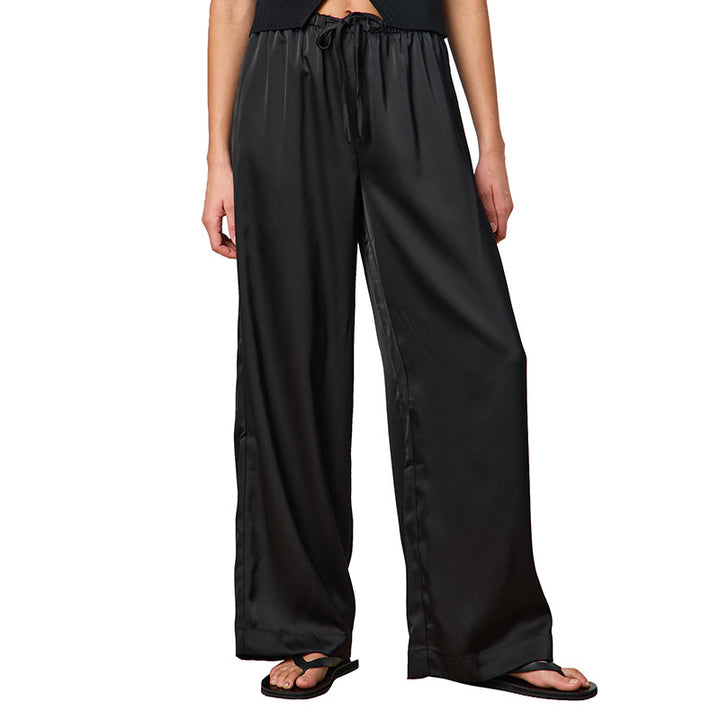 Femme Let Satin-Bred-Bukser Stilla