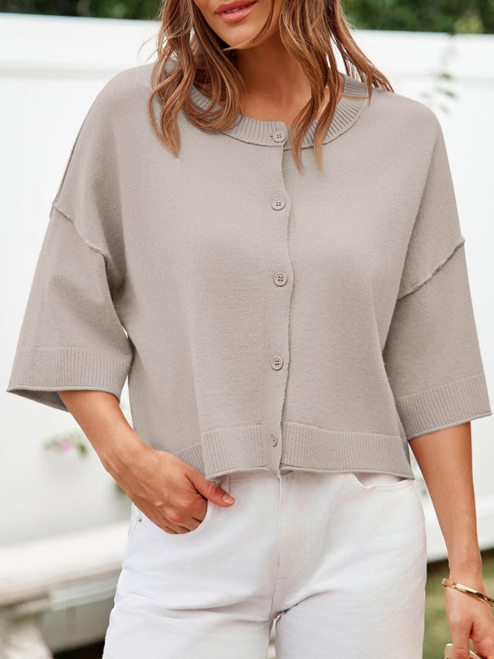 Femme Cozy Button-Up Cardigan Stilla