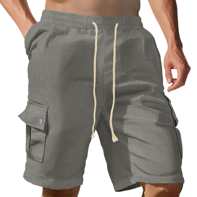 Herren Cargo-Shorts med elastisk talje og praktiske sidelommer Stilla