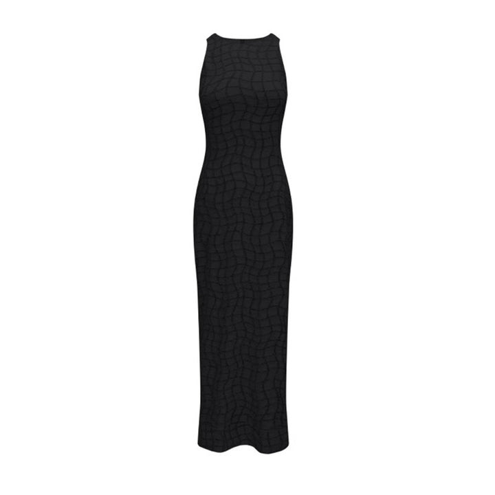 Dame Maxikjole med fin struktur og elegant design Stilla