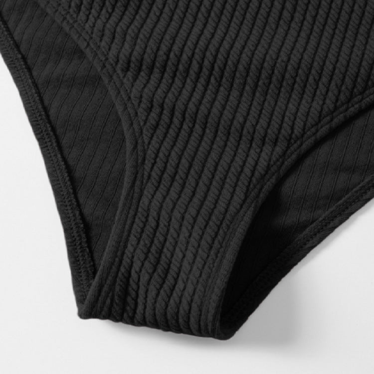 Damer Højtaljet Bikini-sæt med sporty design Skovae
