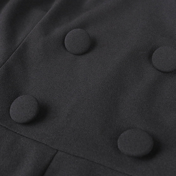 Dame Elegant jumpsuit med gennemsigtige puffærmer Skovae