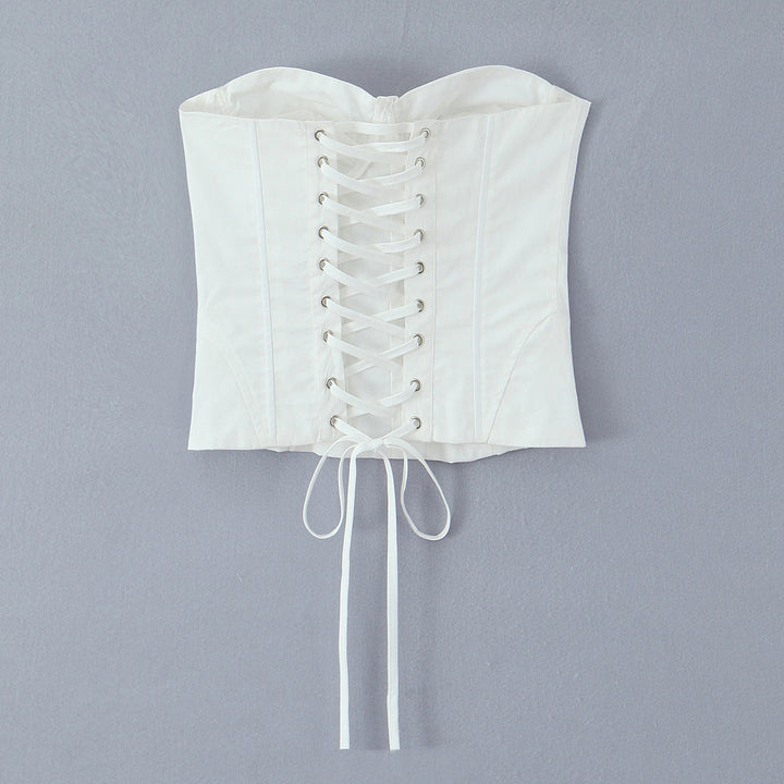 Dame Korsejtoph med elegant bustier-design og raffinerede draperinger Stilla
