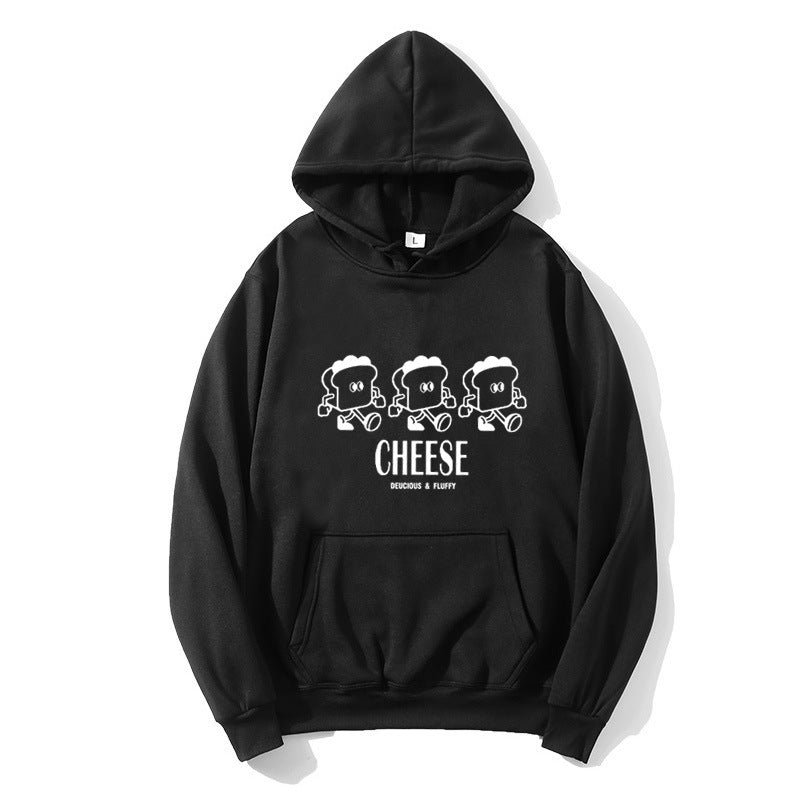 Kvinders hætte sweatshirt med kreativt tegneserieprint Skovae