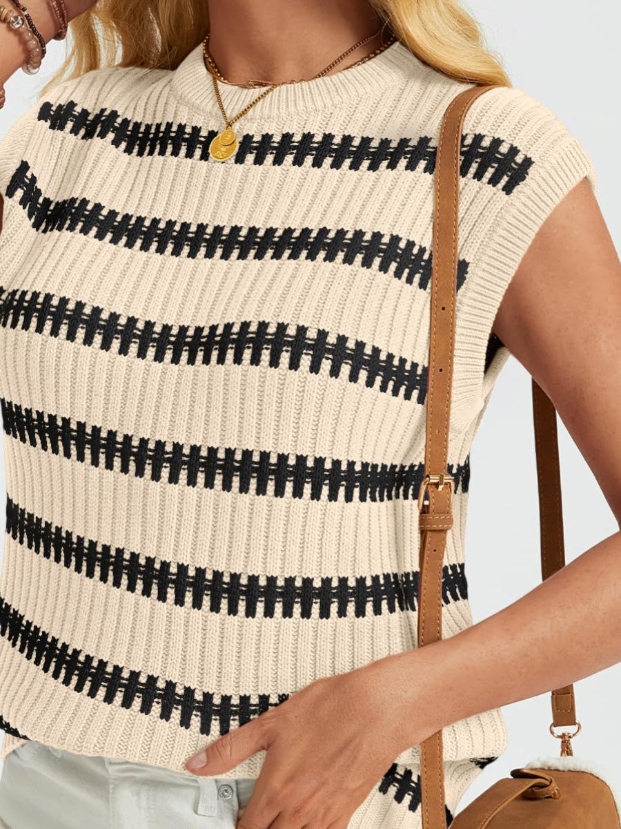 Femme Rippet Stribet Striktop Stilla