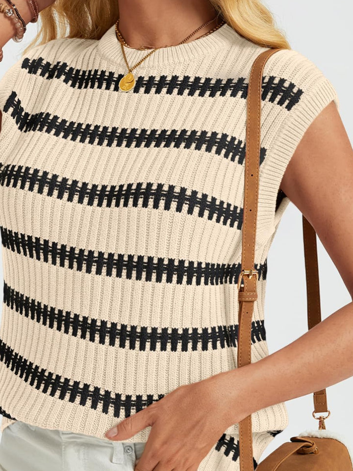 Femme Rippet Stribet Striktop Stilla