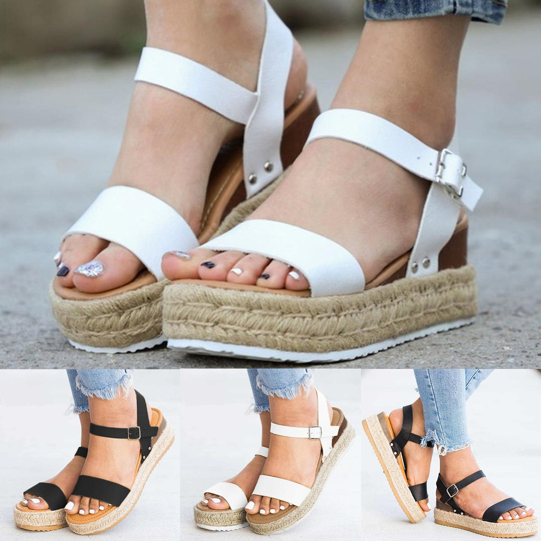 Dame Wedge-sandaler med justerbart remdesign og komfortabel sål Stilla