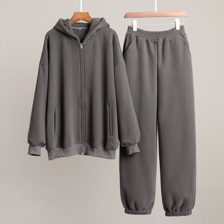 Kvindernes sporty hoodie og joggingbukser sæt Stilla