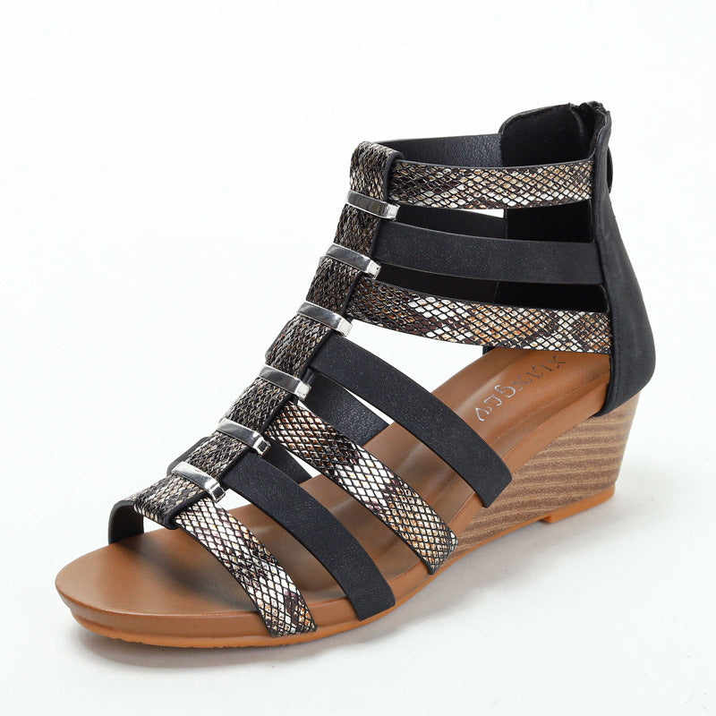 Dame Wedge-sandaler med moderne rem-design og komfortabel dæmpning Stilla