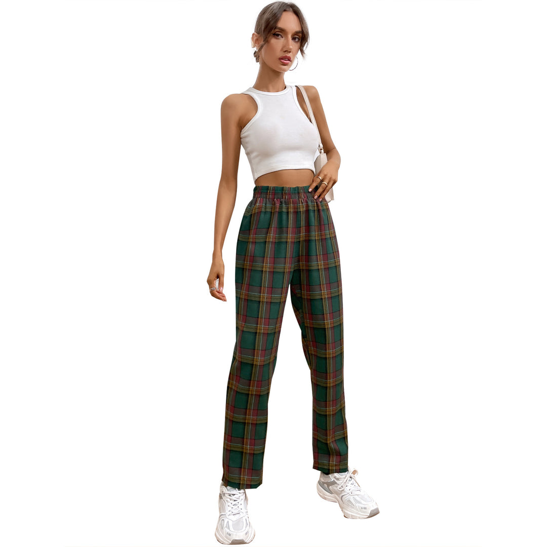 Kvinder casual ternede bukser med elastisk talje og slim fit Stilla