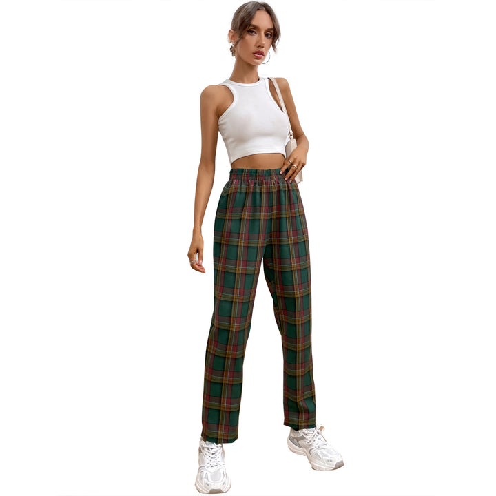 Kvinder casual ternede bukser med elastisk talje og slim fit Stilla