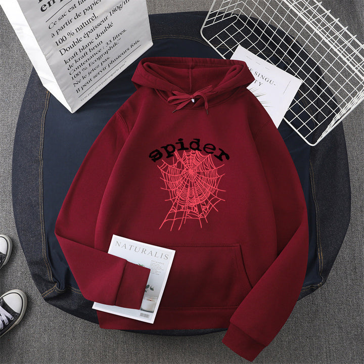 Kvinders hoodie med kreativ edderkoppemotiv Skovae