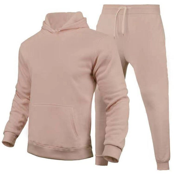 Kvinders sporty hoodie og jogger sæt lavet af højkvalitets bomuldsblanding Skovae