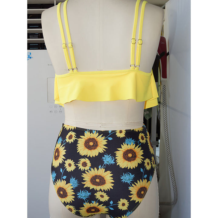 Damer heldragt badedragt med blomster overkjole Skovae