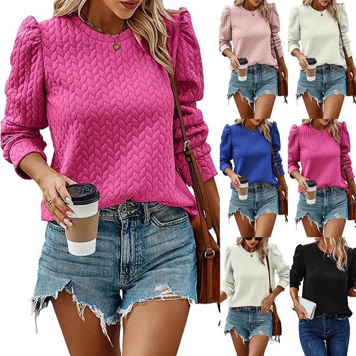 Dame modernej sweatshirt med struktureret design Stilla