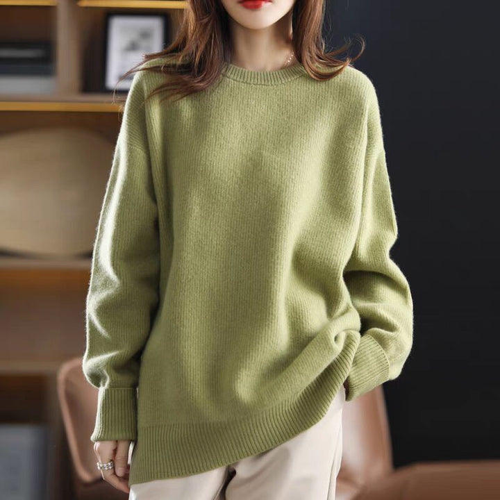Femme Elegant Oversized Strikpullover Stilla